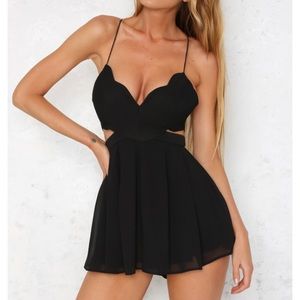 Black Cutout Romper